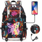 My Little Pony SchoolBag Backpack with USB Charging Port